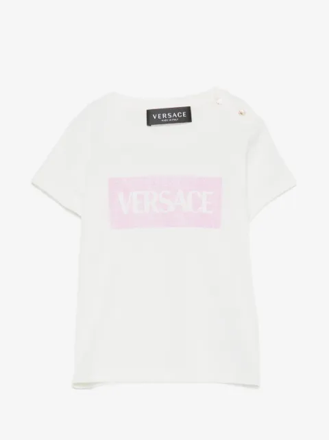 Versace Kids logo-lettering T-shirt