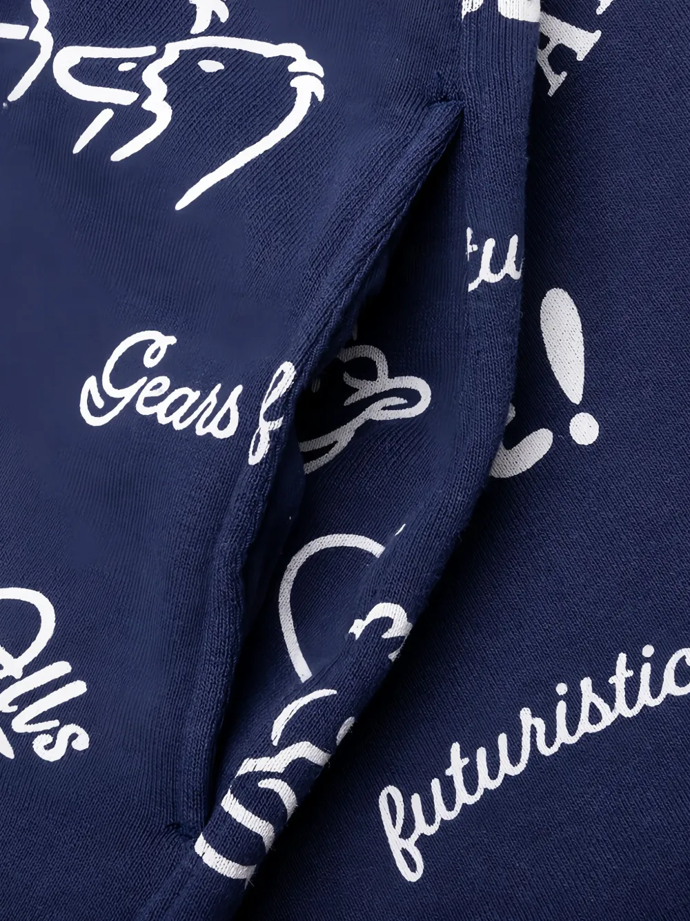 Human Made Trainingsshorts met print Blauw