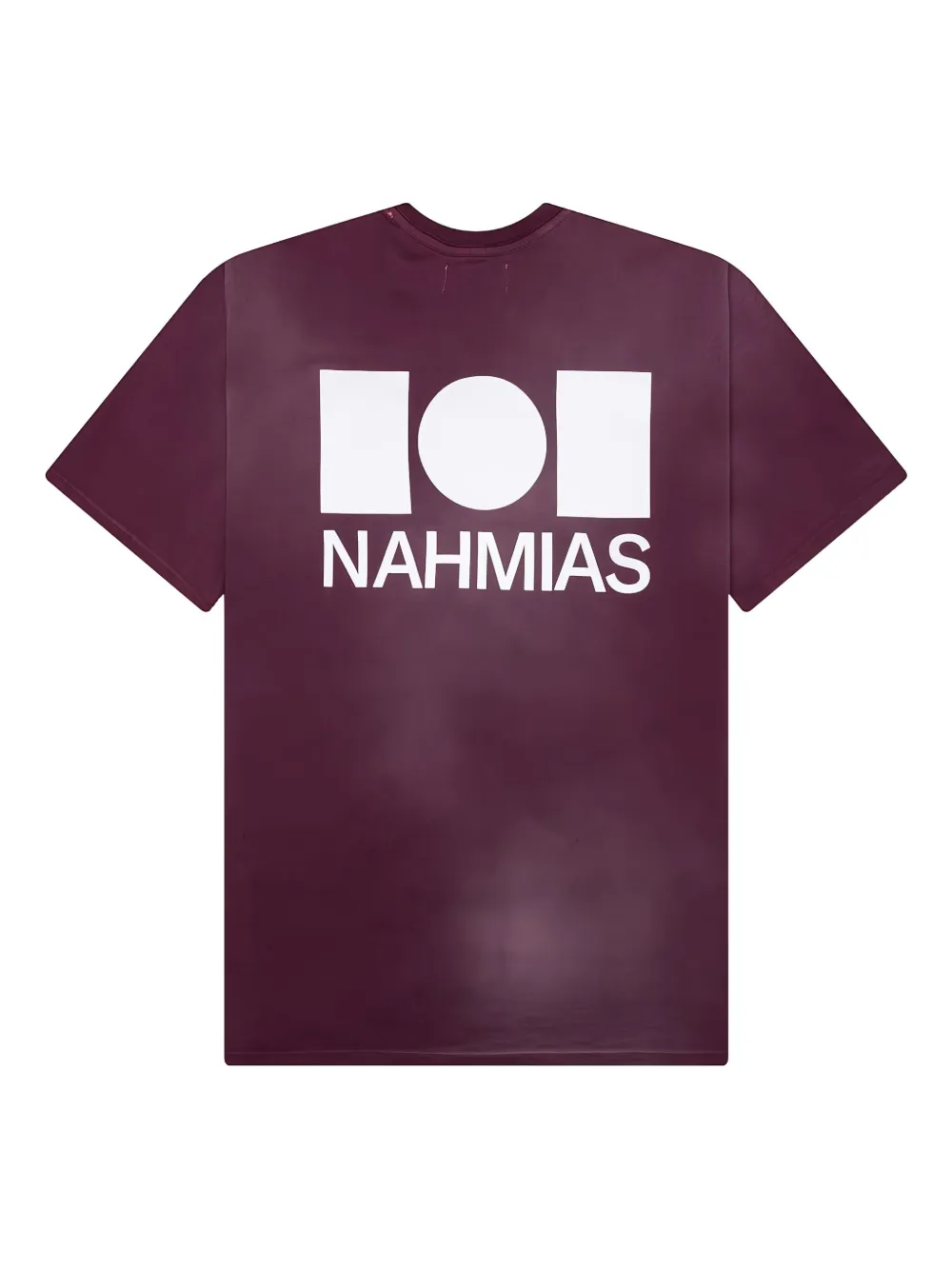 Nahmias T-shirt met vervaagd logo Paars