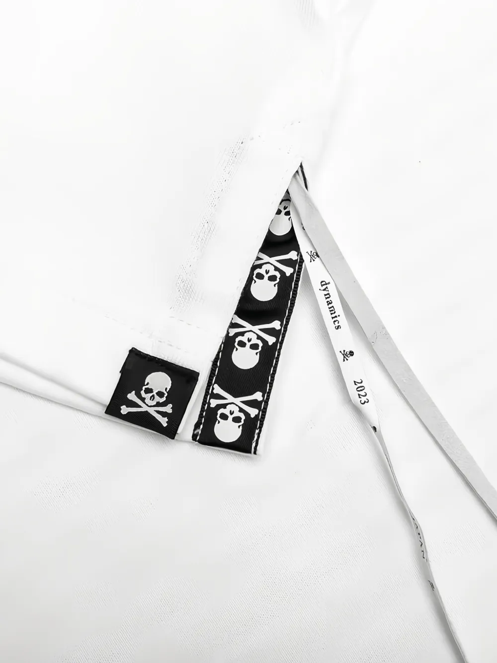 Mastermind Japan T-shirt met doodskopprint Wit
