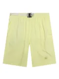 Advisory Board Crystals buckle-fastening shorts - Yellow