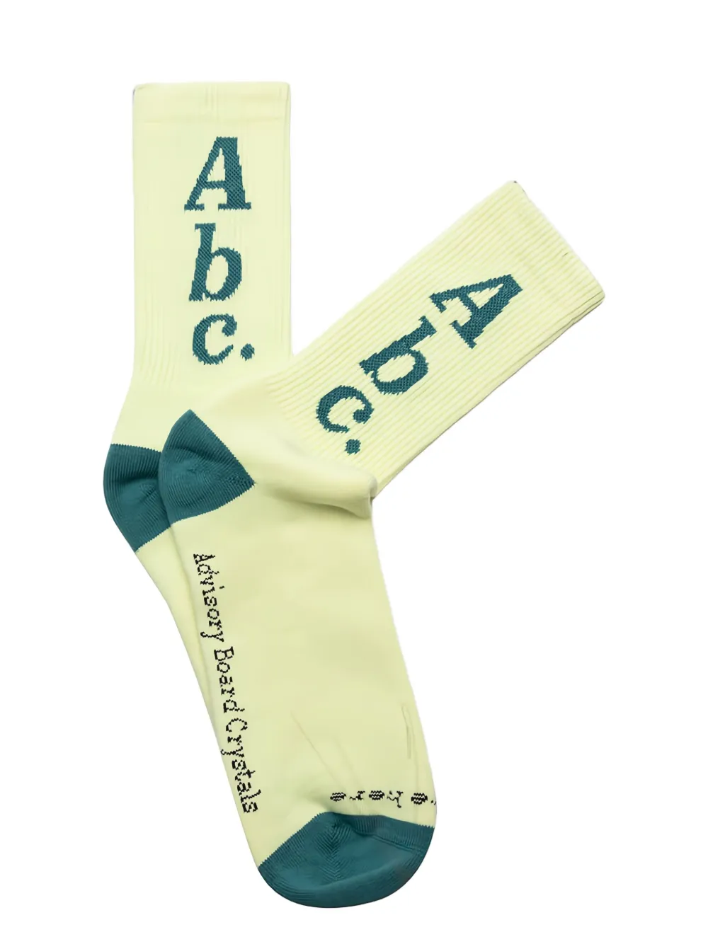 Advisory Board Crystals ABC logo socks | Yellow | Image 1
