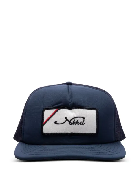 Neighborhood mesh-panel trucker cap