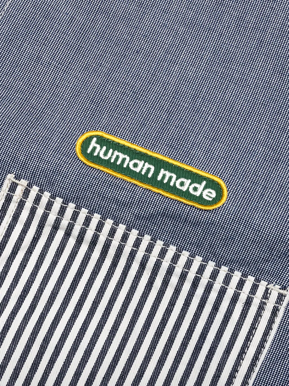 Human Made Crazy Coverall shirtjack met geborduurd patchwork Blauw