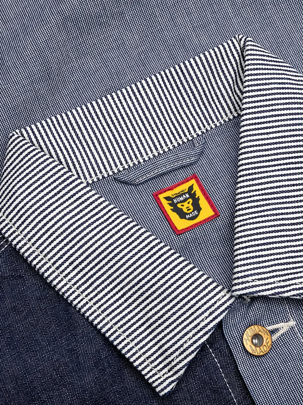 Human Made Crazy Coverall shirtjack met geborduurd patchwork Blauw