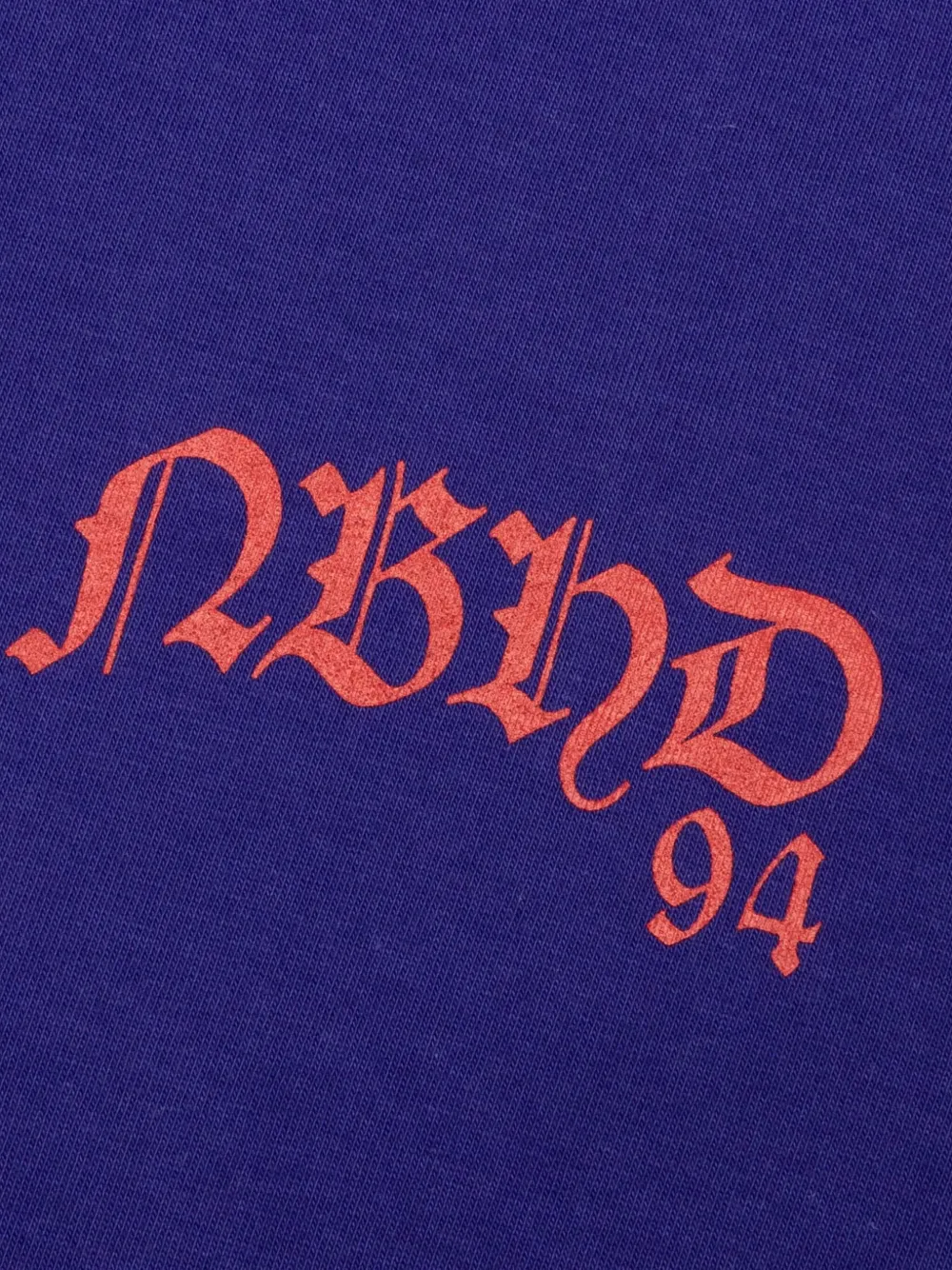 Neighborhood T-shirt met logoprint Paars