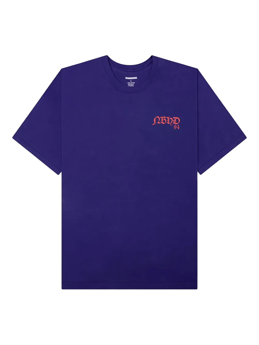 Neighborhood T-shirt met logoprint Paars