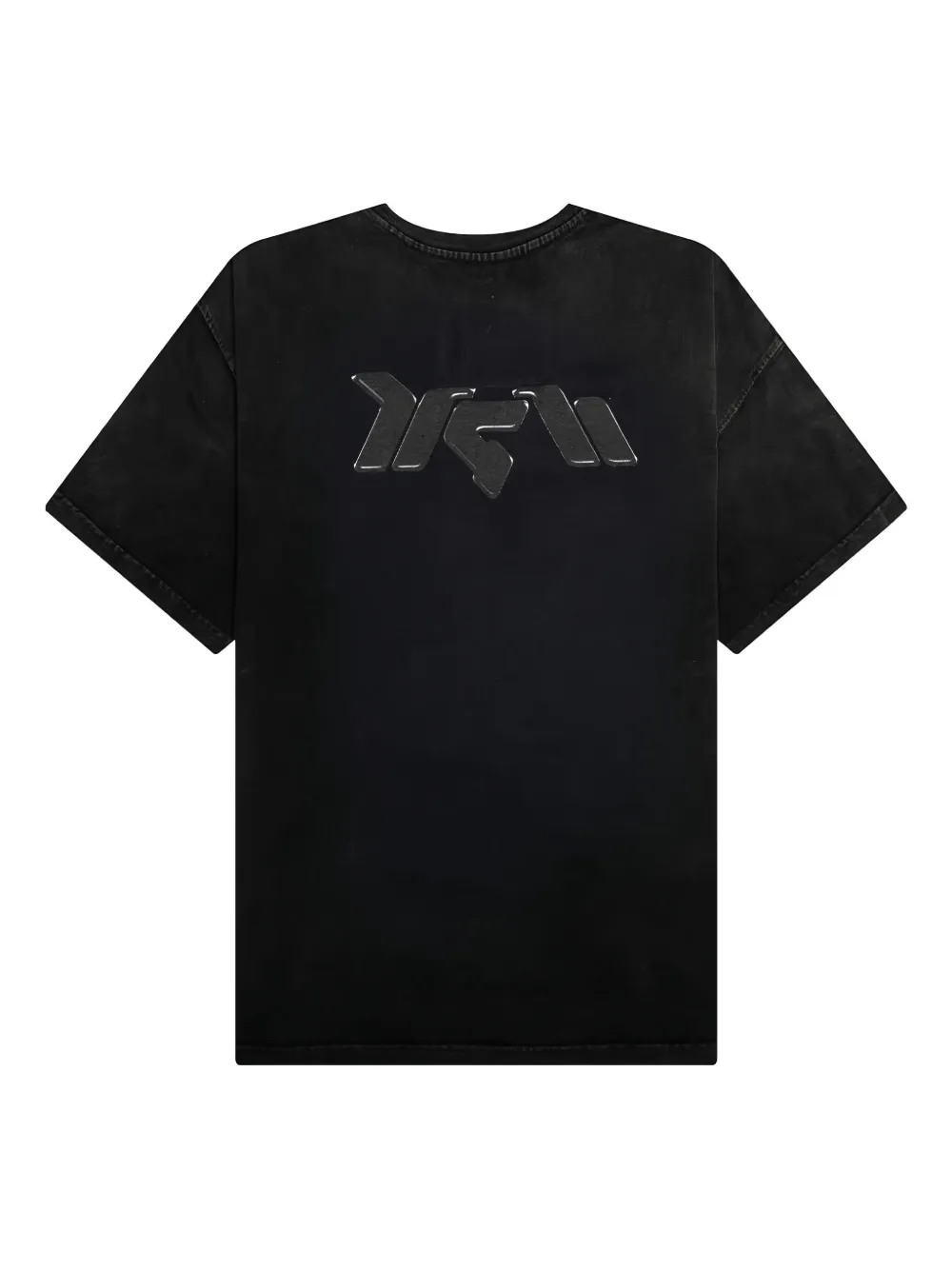 D-R-G-N T-shirt met ronde hals en print - Zwart