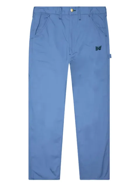 Needles embroidered-logo trousers