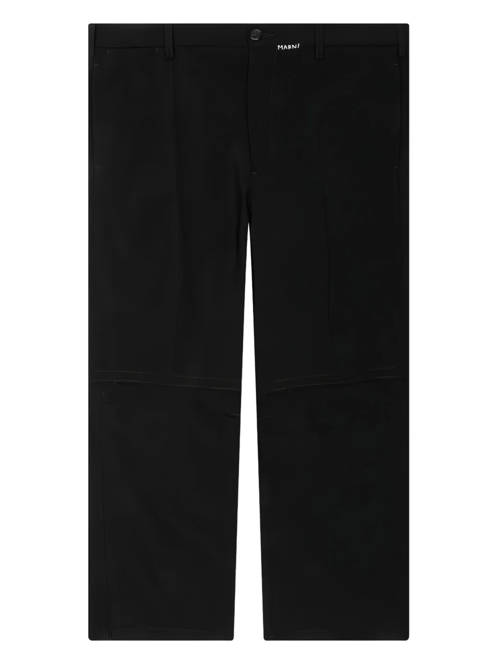 Marni Broek met vlakken - Zwart