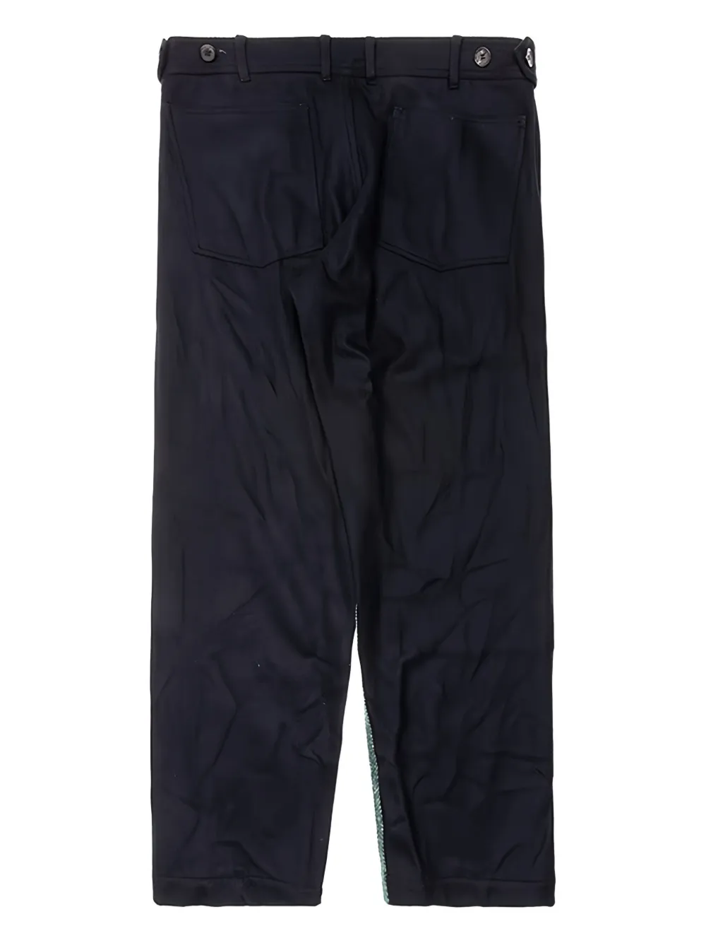 Comme Des Garçons Shirt Broek met visgraatpatroon Zwart