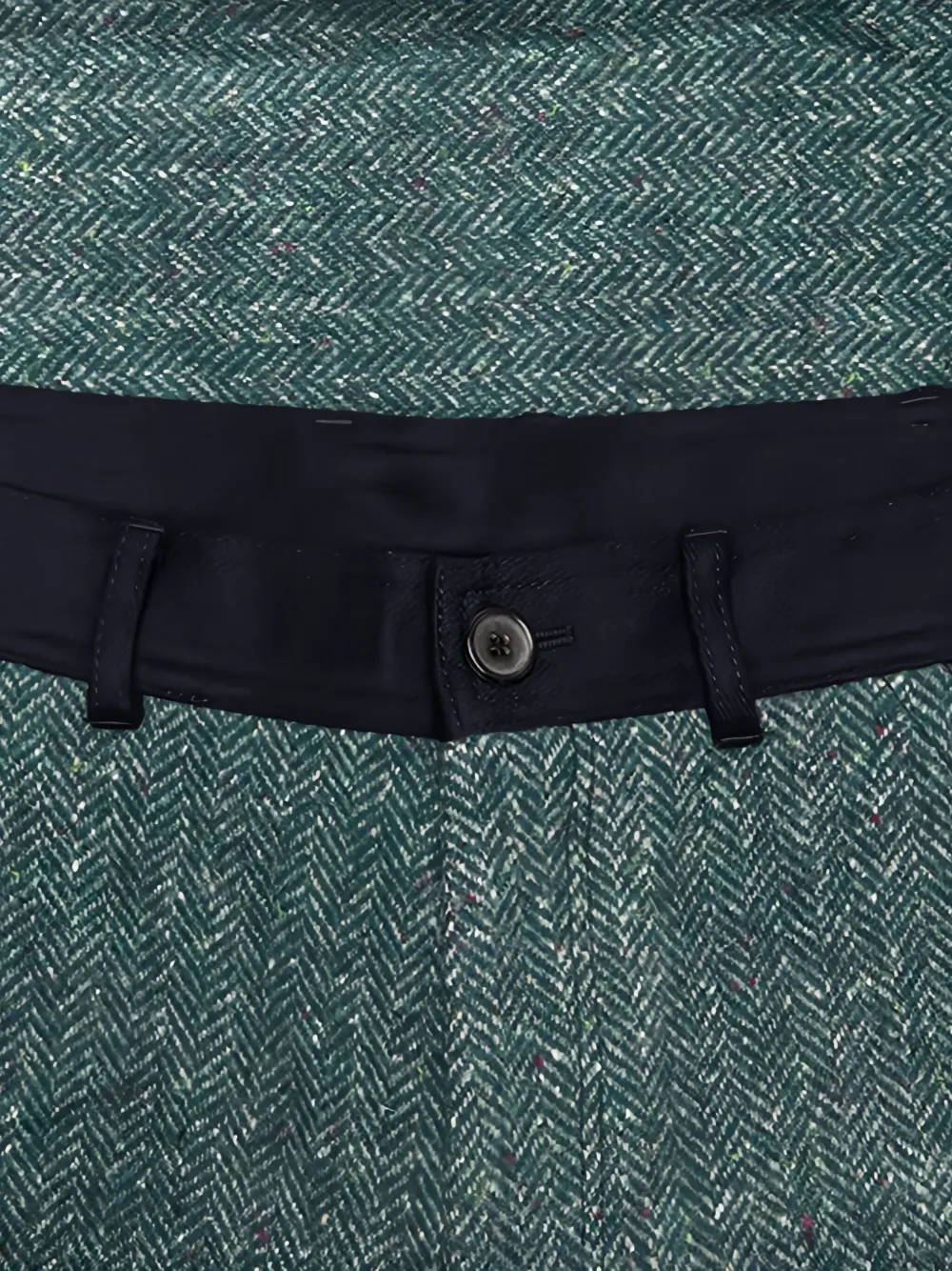 Comme Des Garçons Shirt Broek met visgraatpatroon Zwart