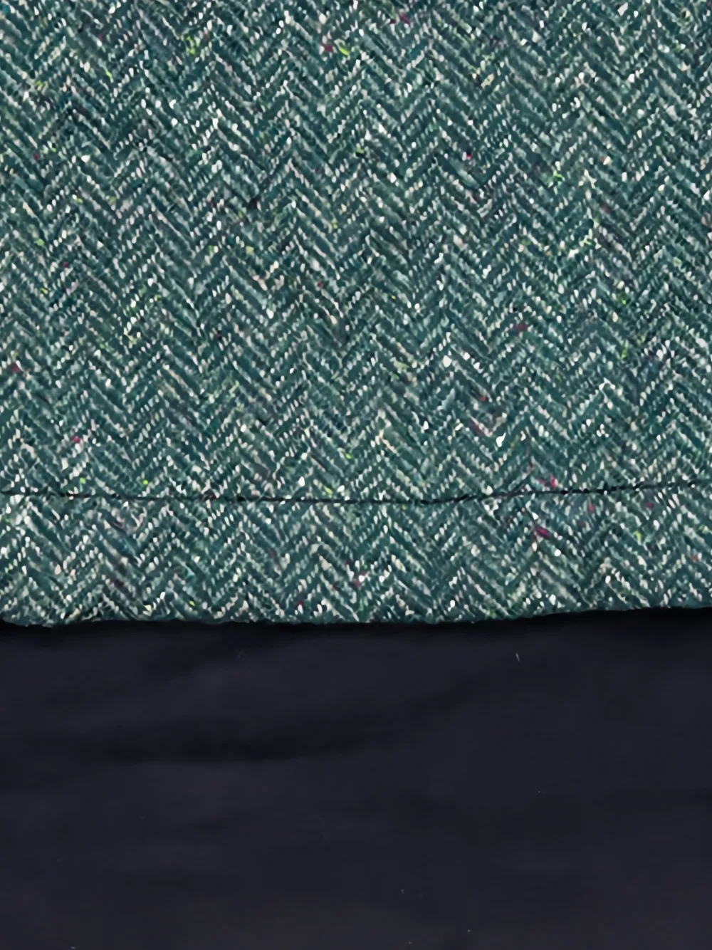 Comme Des Garçons Shirt Broek met visgraatpatroon Zwart