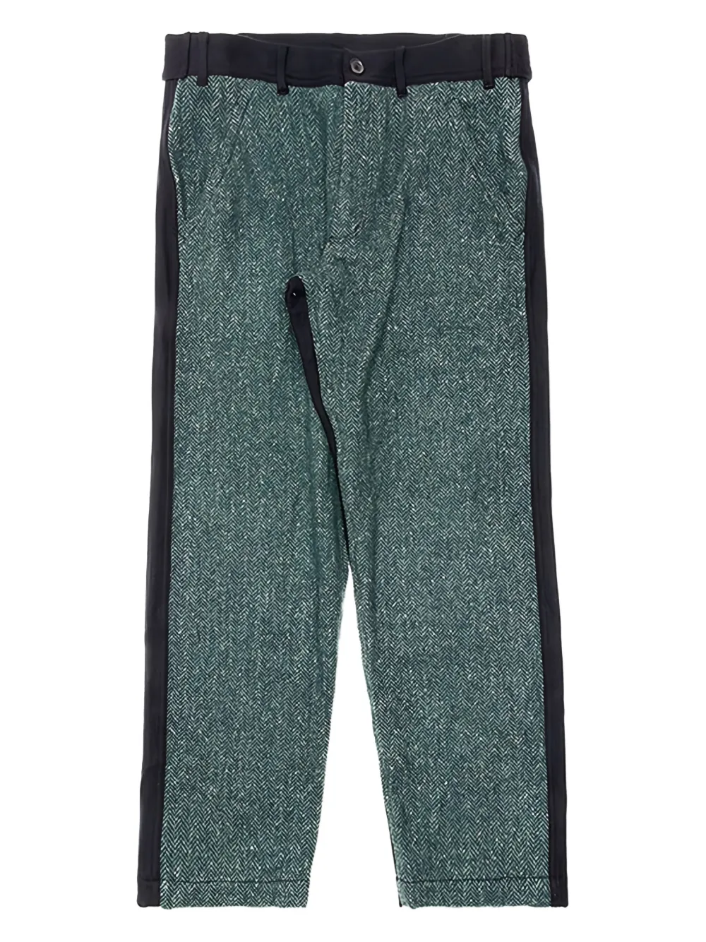 Comme Des Garçons Shirt Broek met visgraatpatroon Zwart