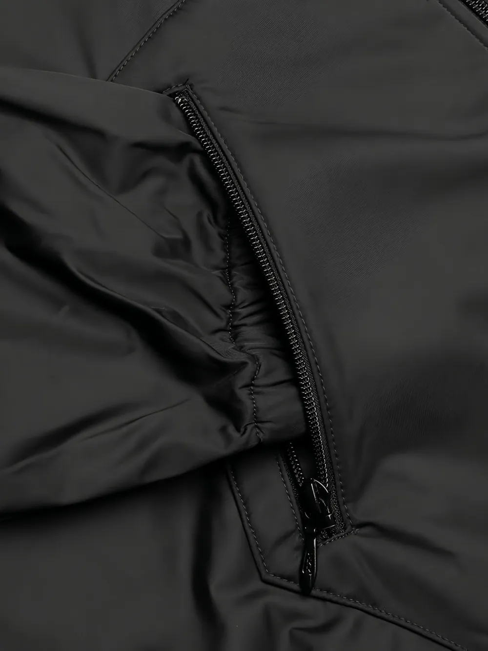 Needles embroidered zip-front jacket Zwart