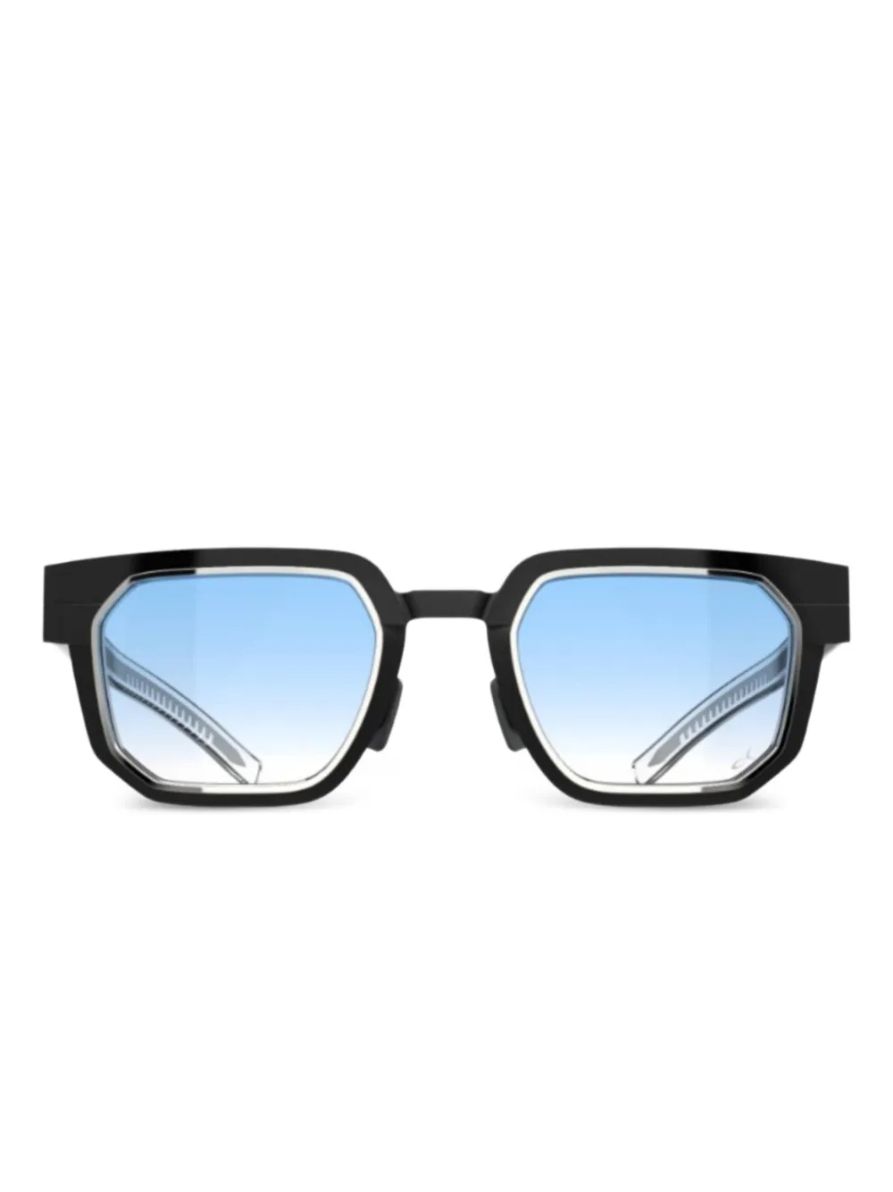 Blackfin Promotheus Sonnenbrille mit eckigem Gestell - Schwarz