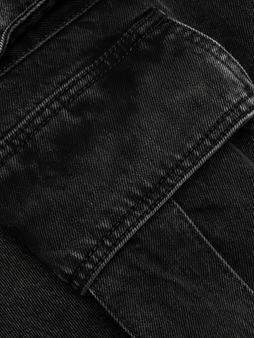 Nahmias Jeans met logopatch en cargo zakken Zwart