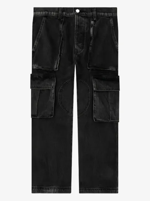 Nahmias logo-patch cargo-pockets jeans