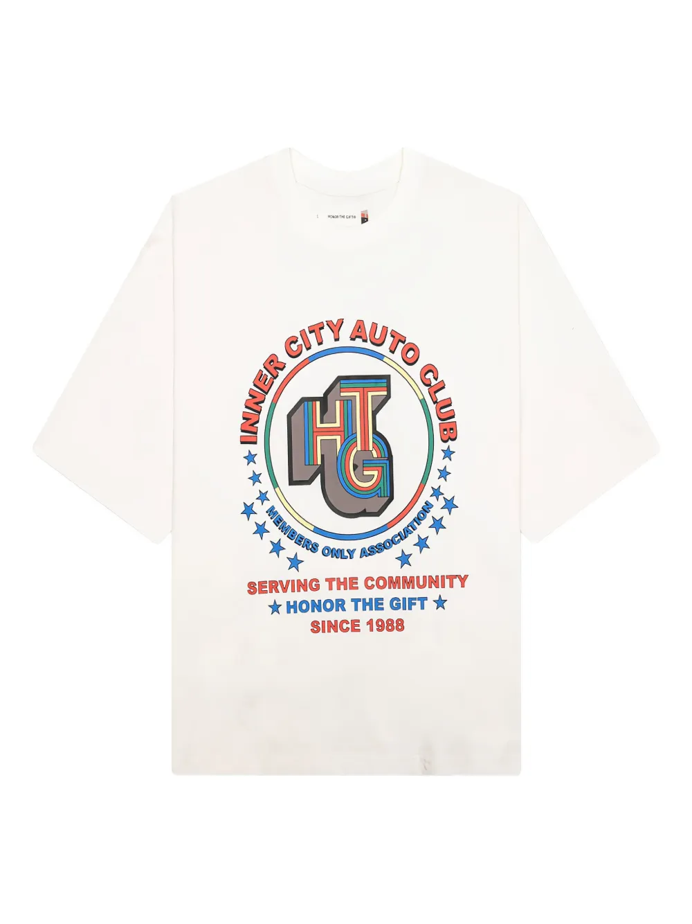 Honor The Gift Auto Association T-shirt Wit