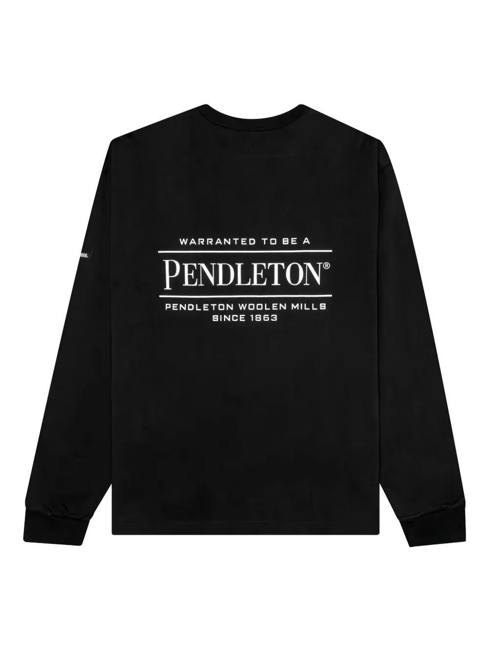 Neighborhood Pendleton sweater met lange mouwen Zwart