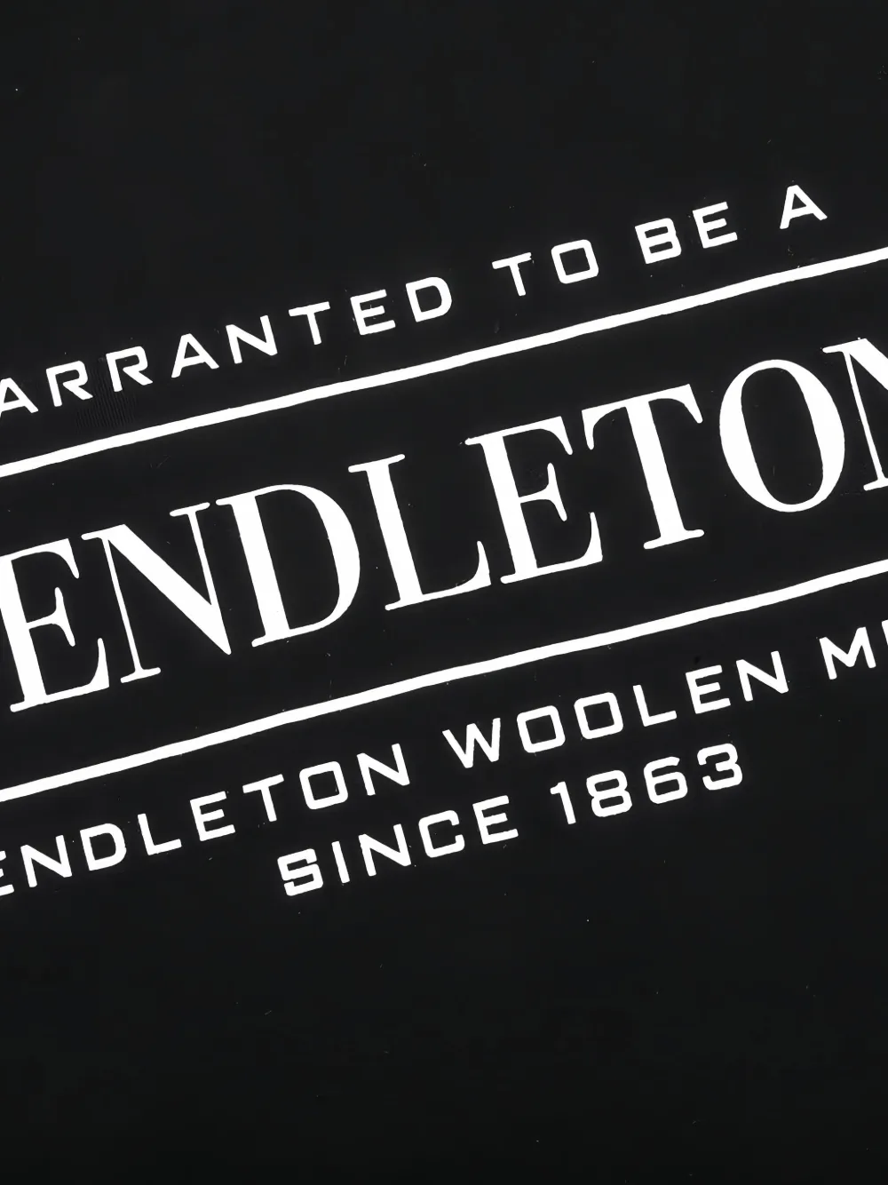 Neighborhood Pendleton sweater met lange mouwen Zwart