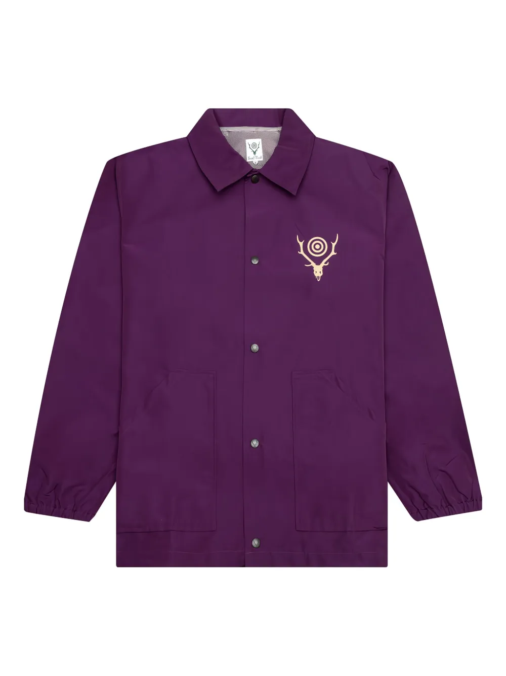 SOUTH2 WEST8 Shirtjack met logoprint Paars