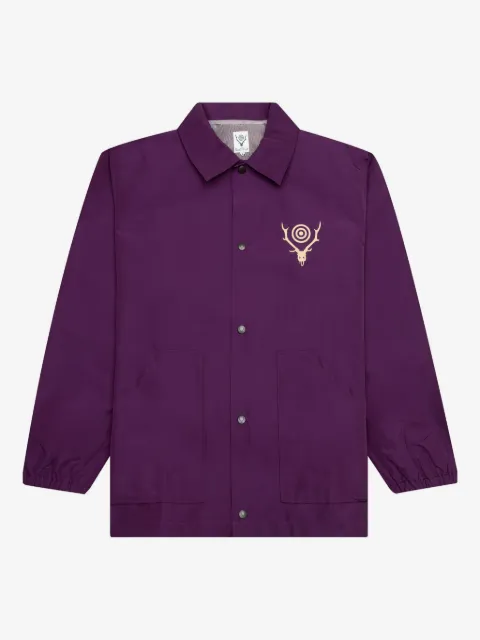 SOUTH2 WEST8 logo-print overshirt