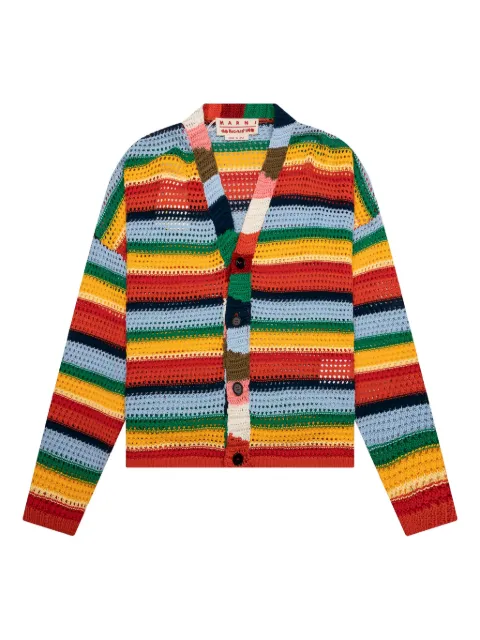 Marni x No Vacancy Inn striped crochet cardigan