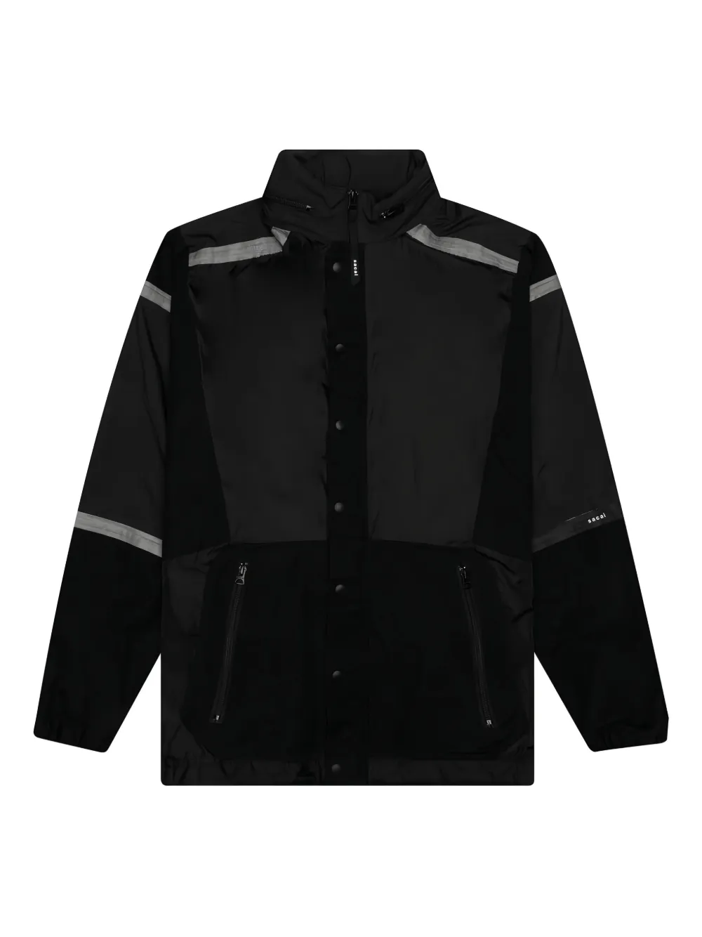 Sacai Jack met reflecterend vlak Zwart