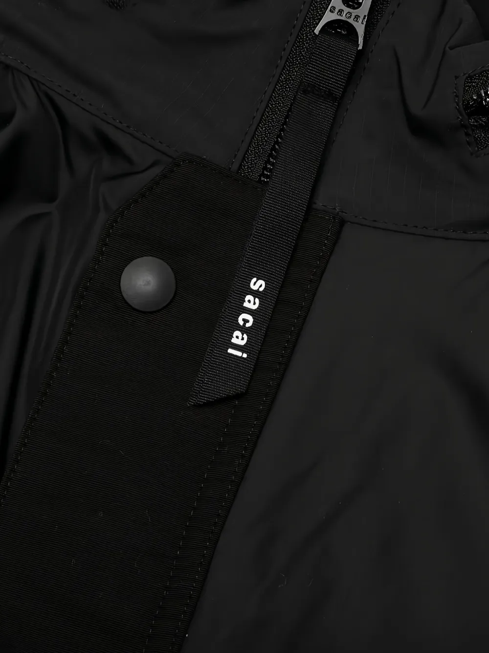 sacai Jack met reflecterend vlak Zwart