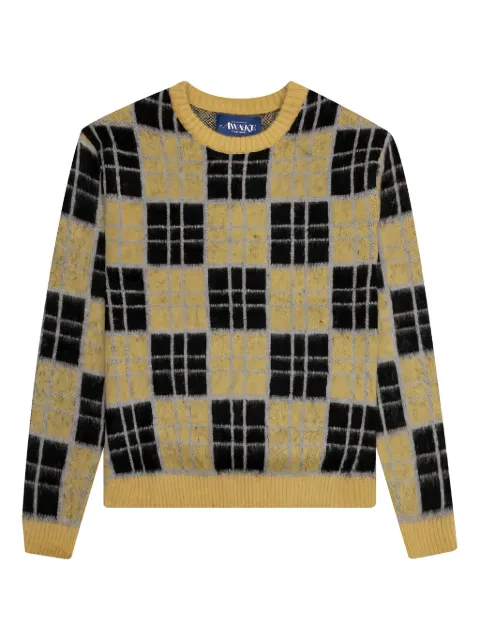 Awake NY checked mohair sweater