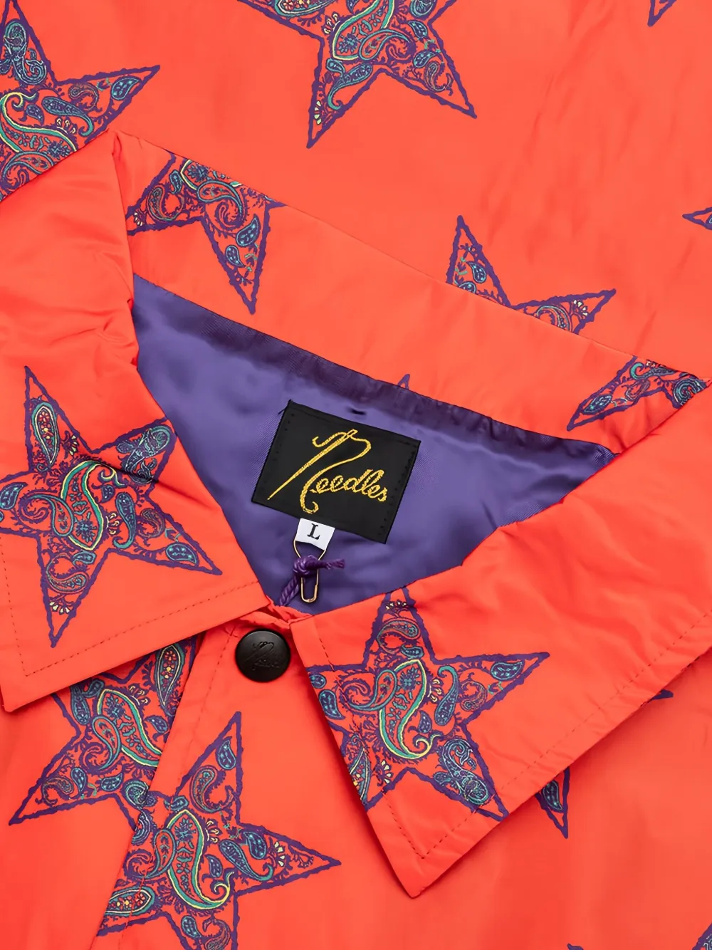 Needles Jack met sterrenprint en paisley-print Rood