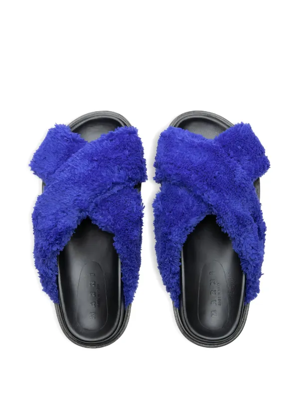 Marni Sandali Fussbett Blu FARFETCH IT