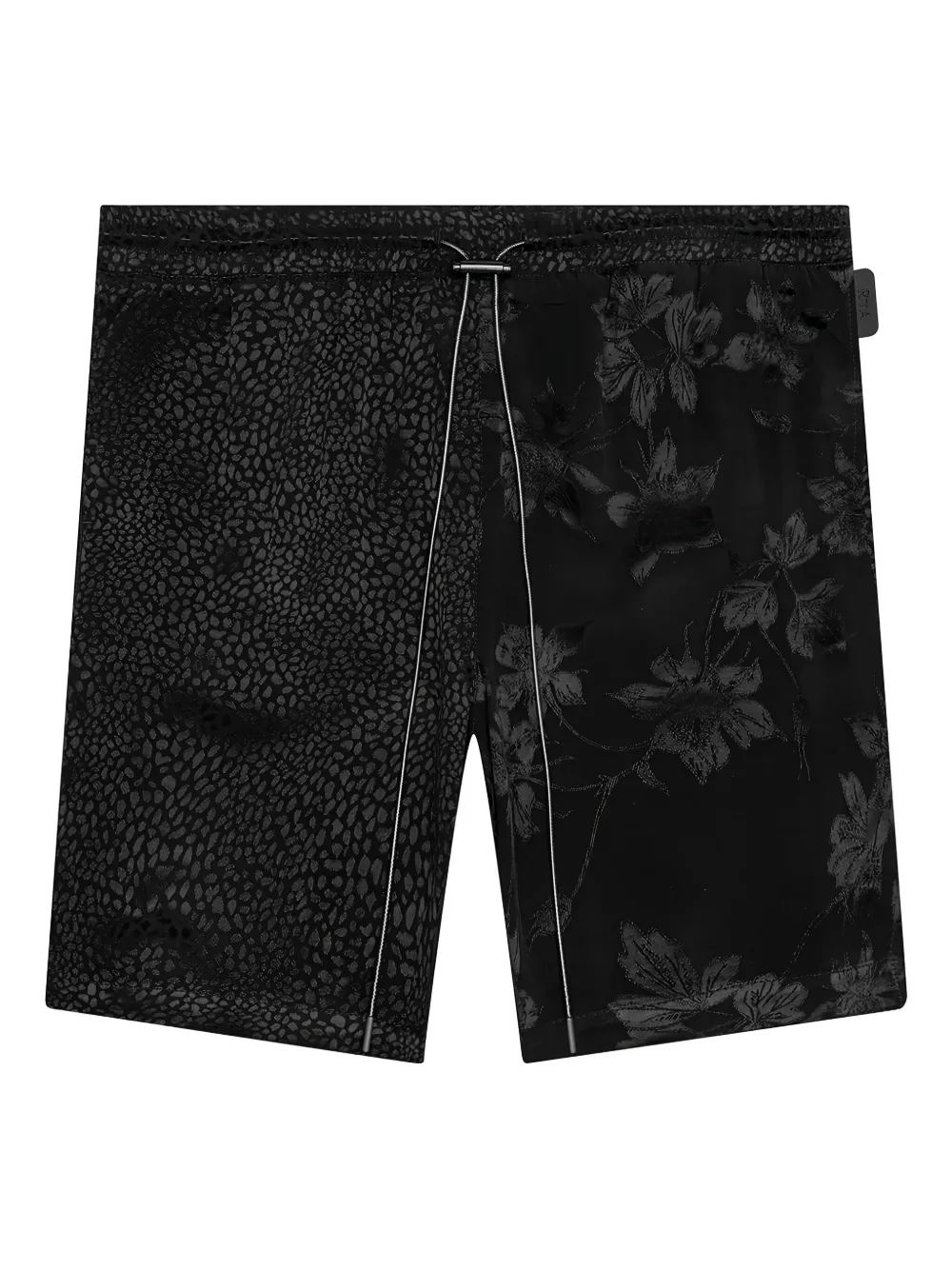 RTA Clyde floral-spotted shorts - ブラック RTA Clyde floral-spotted shorts - ブラック