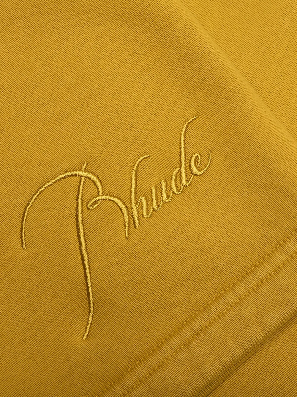 RHUDE Trainingsshorts met geborduurd logo Geel