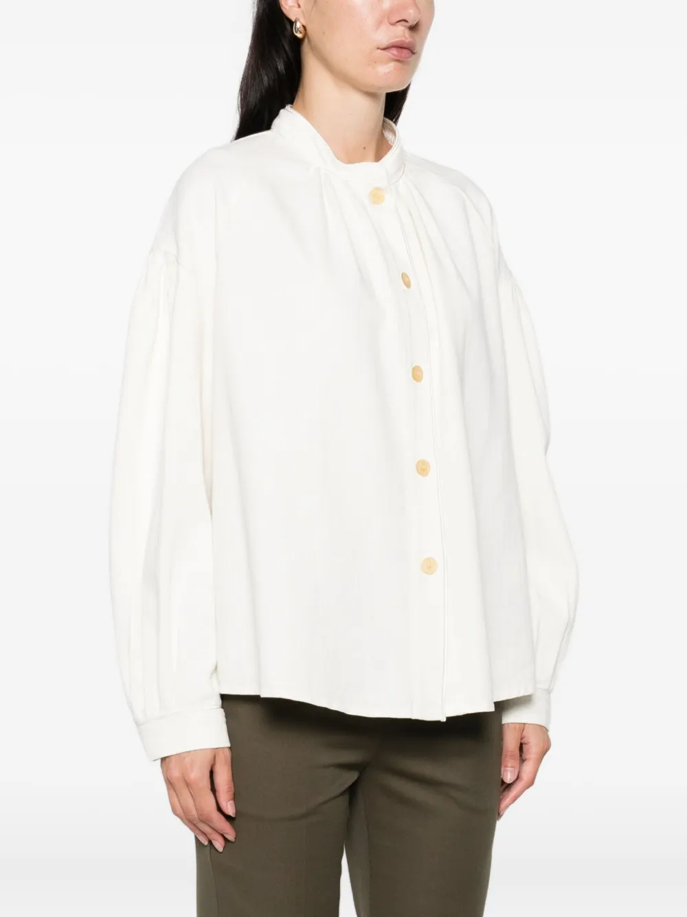 Forte Top met hoge hals Beige