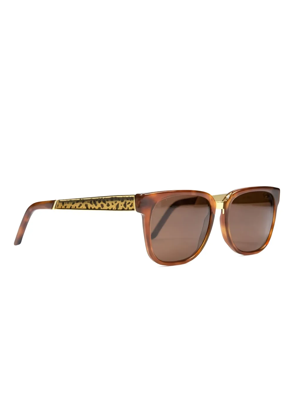 Retrosuperfuture leopard-print gold-detail sunglasses Bruin