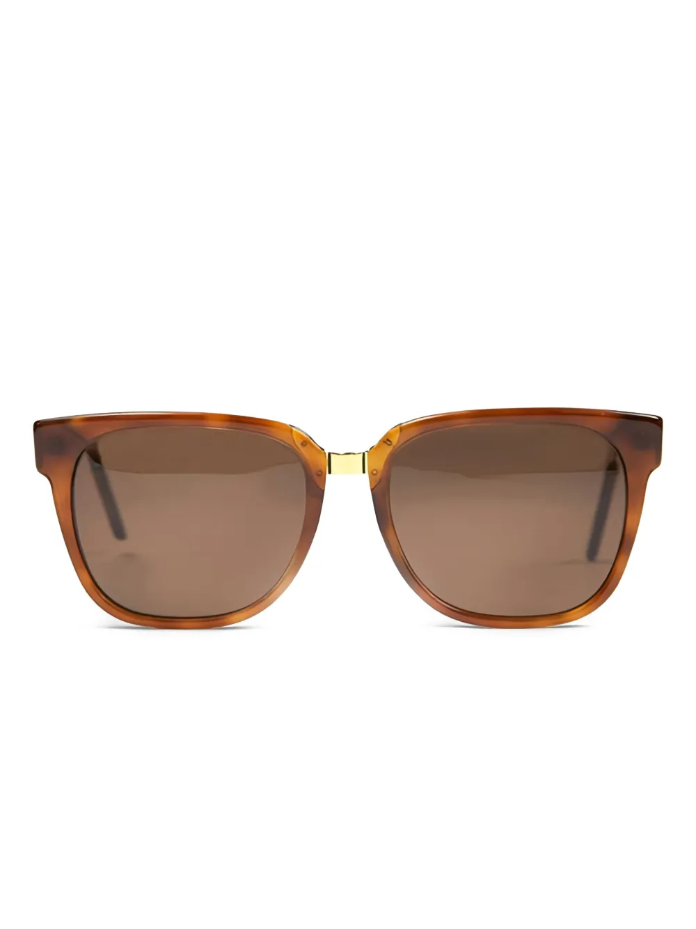 Retrosuperfuture leopard-print gold-detail sunglasses - ブラウン Retrosuperfuture leopard-print gold-detail sunglasses - ブラウン