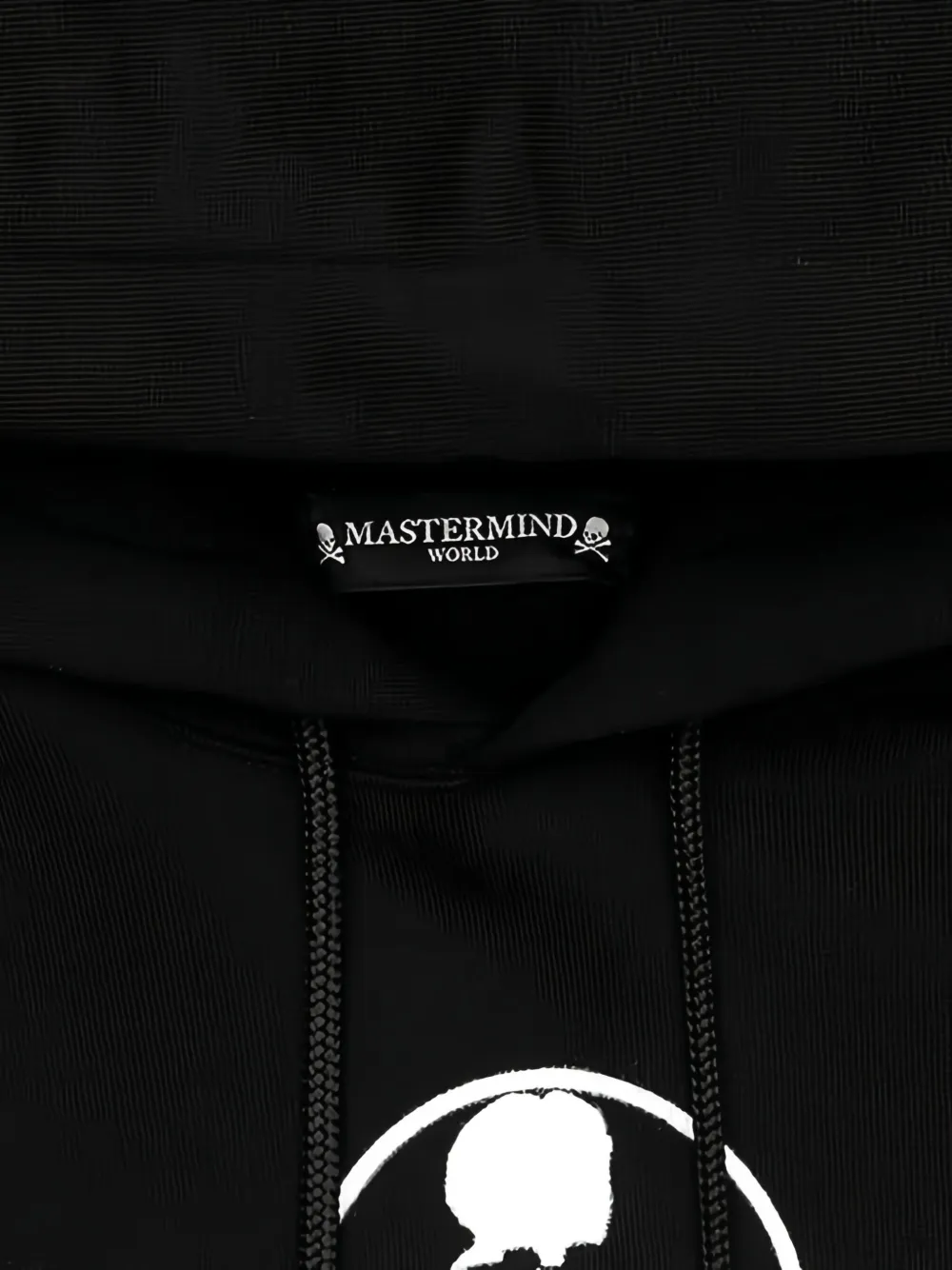 Mastermind World Hoodie met doodskopprint Zwart