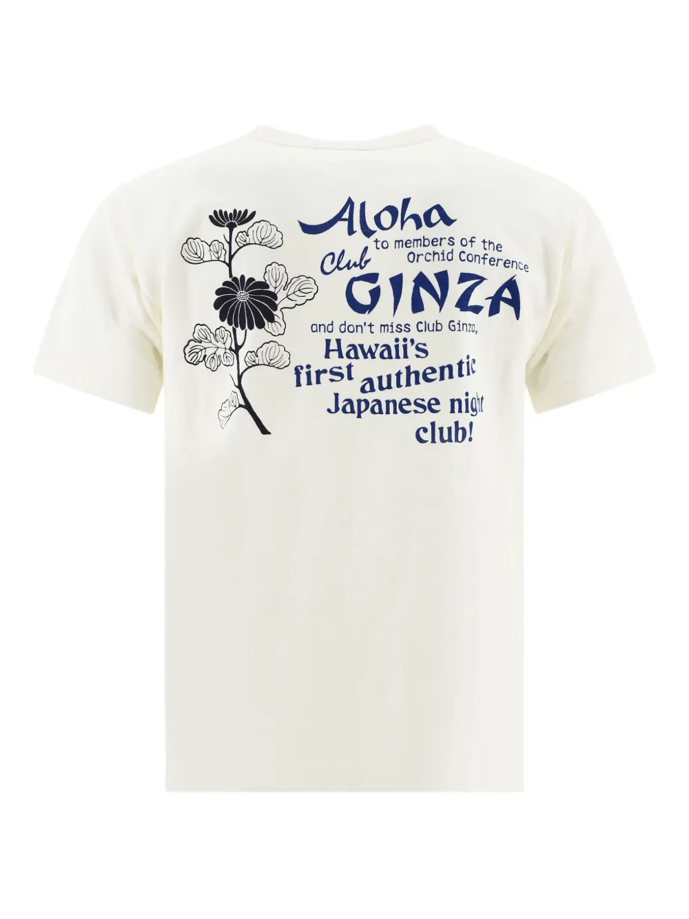 Sun Surf chest-print T-shirt - Wit