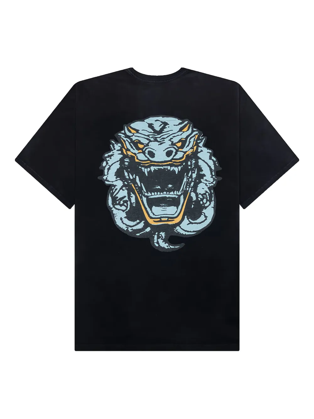 D-R-G-N T-shirt met grafische print en vervaagd effect - Zwart