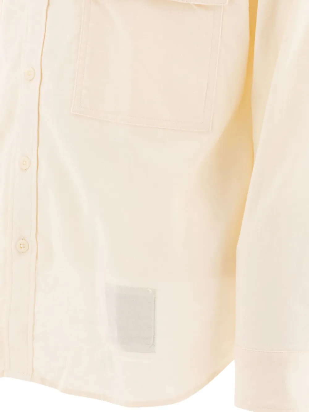 Nonnative Logo-embroidered Buttoned Shirt In Neutral