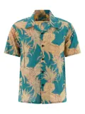 Sun Surf pineapple-print short-sleeve shirt - Blue