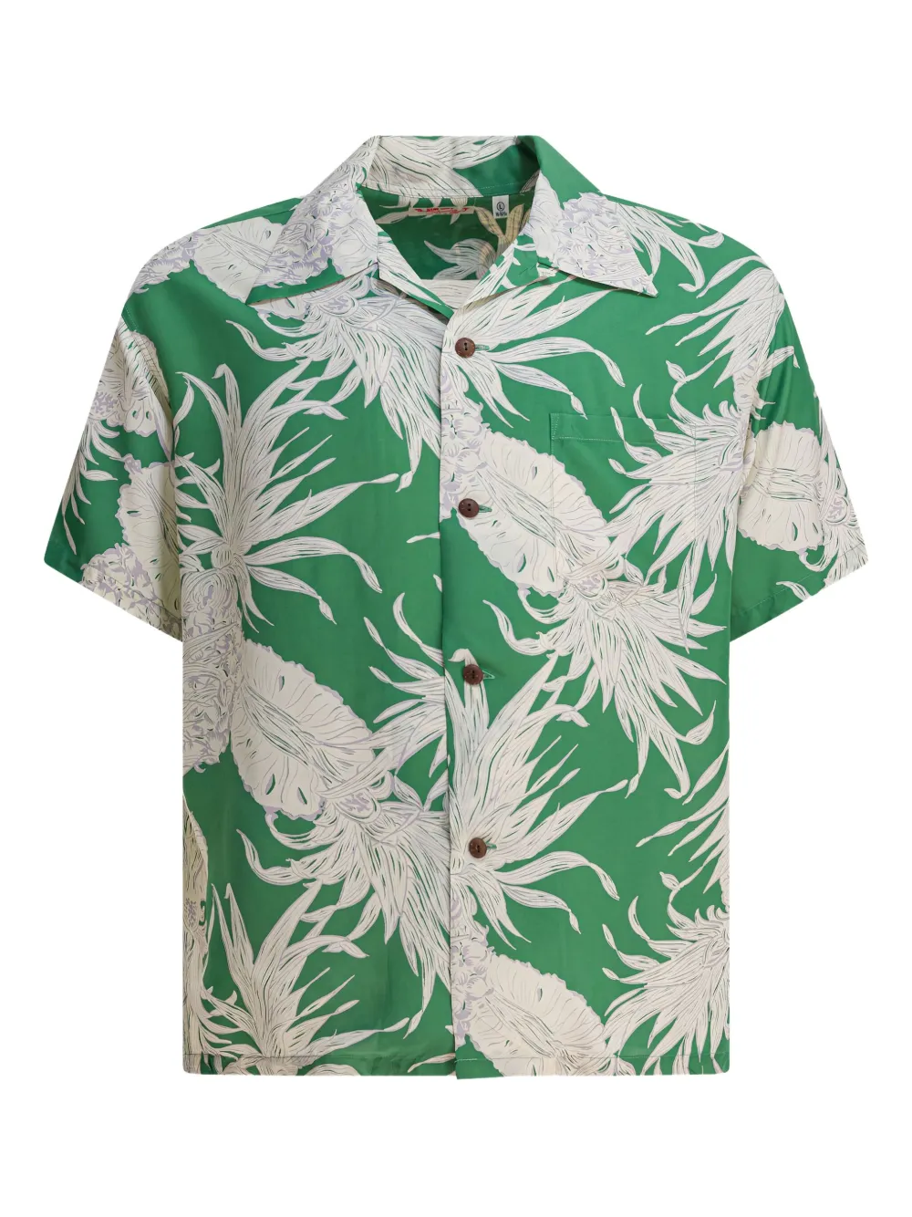 Sun Surf Island Pineapple Shirts Green In Green