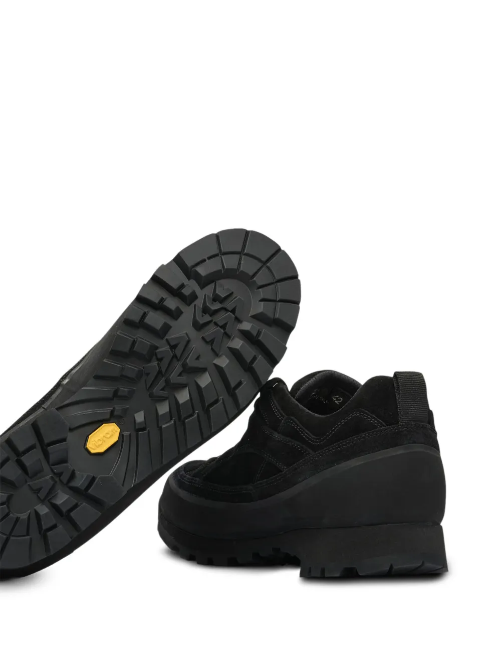 Nonnative Leather And Rubber Sneakers With Textured Upper In Black