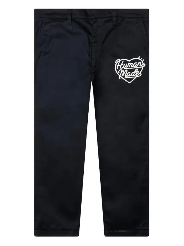 HUMAN MADE ハートロゴチノロングパンツ Human Made ハート チノパンツ | ブルー | FARFETCH JP