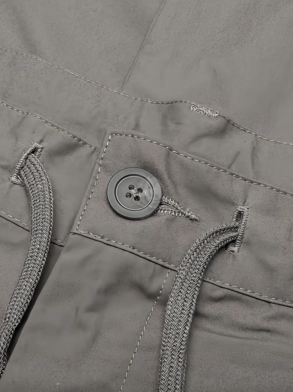 John Elliott Broek met trekkoord Grijs
