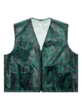 SOUTH2 WEST8 mesh pocket vest - Green