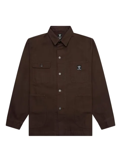 SOUTH2 WEST8 button-flap pocket shirt jacket