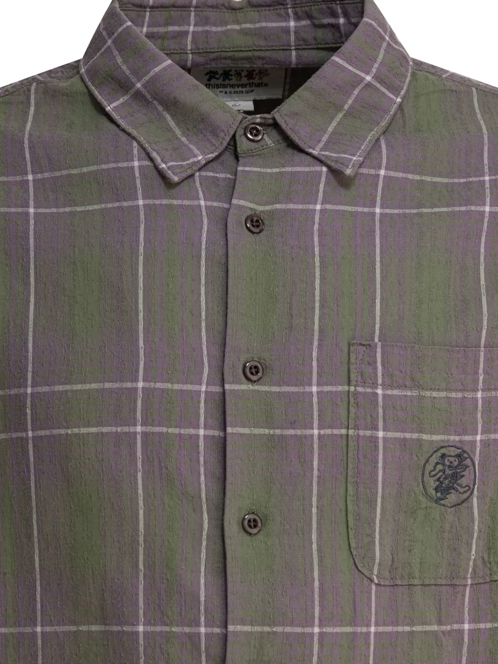 Checked Embroidered Shirt